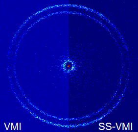 a comparison of VMI and SS-VMI images of the photodissociation of NO2