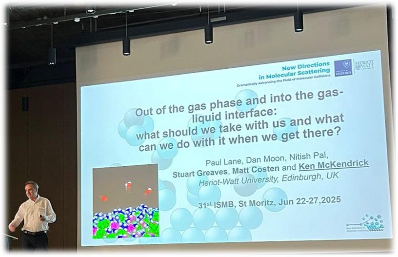 Ken McKendrick delivering his lecture at ISMB2025